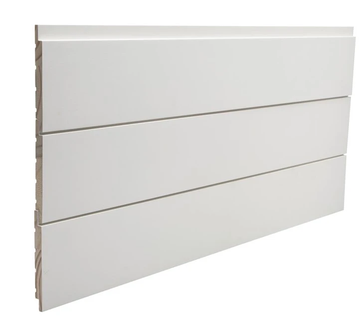 Gruntuotos baltos medienos Shiplap lentos