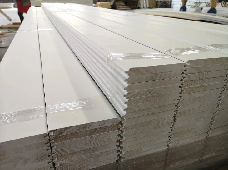 White Primed Wood TG Wall Panel