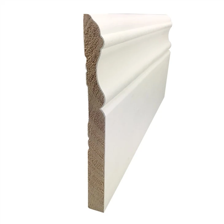 High Quality Solid Wood Primed Baseboard